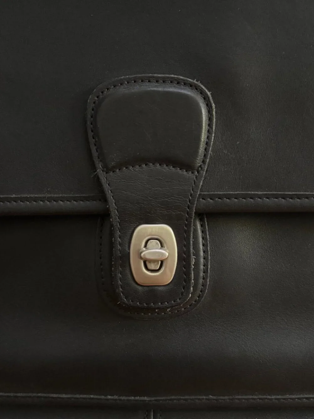 Vintage Black Leather Coach Metropolitan Briefcase N5180 | Coach